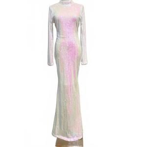 NEW QUII women's meadow backless maxi dress in white